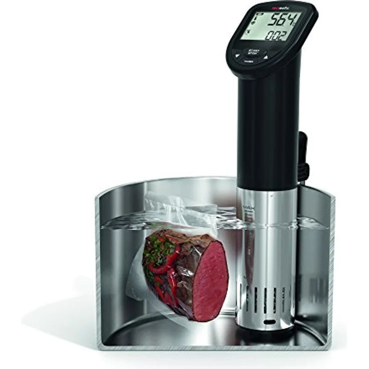 TFA Dostmann 14.1550.01 Sousmatic Sous-Vide Garen, 1000 Watt, schwarz Edelstahl – Bild 2