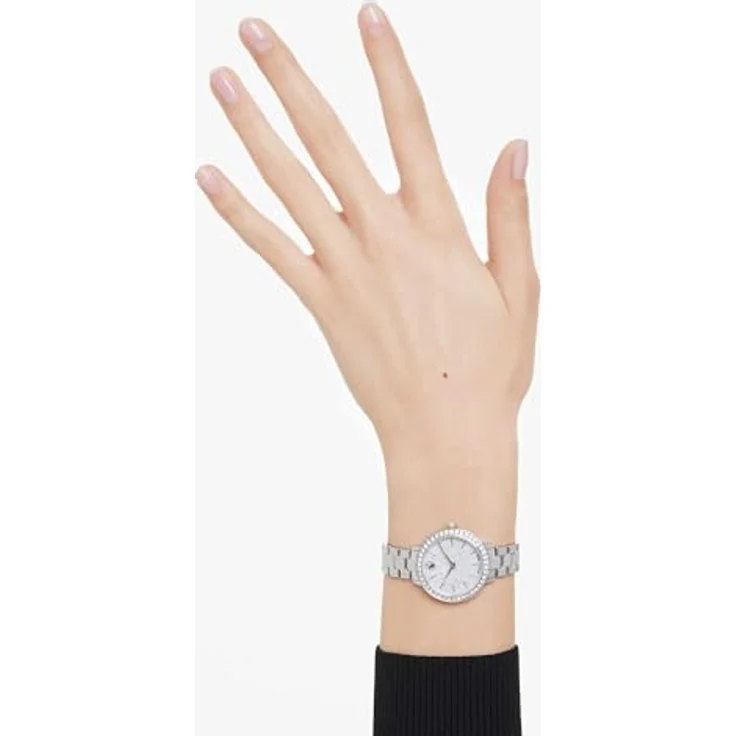 Swarovski Quarzuhr MATRIX 3-LINK 5706182, Damenuhr mit Edelstahlarmband, 30 mm, Swiss Made, Kristall-Pavé-Lünette, wasserdicht bis 50 m – Bild 7