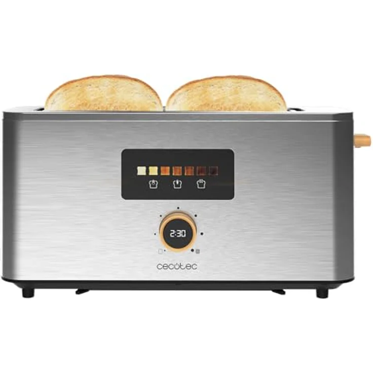 Cecotec Vertikaler Toaster Touch&Toast Extra, 1000 W, Edelstahl-Finish, extra breiter Schlitz 3,5 cm – Bild 3