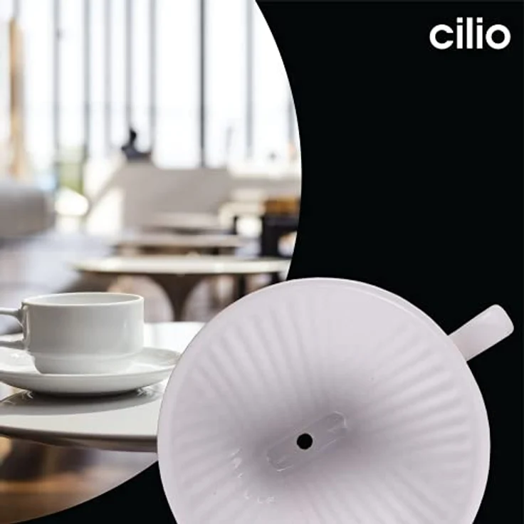 CILIO Kaffeefilter Größe 6, Durchmesser 16 cm, Hartporzellan (H.Nr.105179) – Bild 5