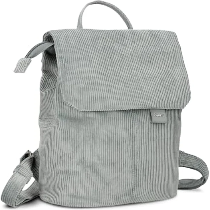 Zwei Mademoiselle.M City Rucksack, 29 cm, blau, 100% Polyurethan, 24 cm x 13 cm – Bild 1