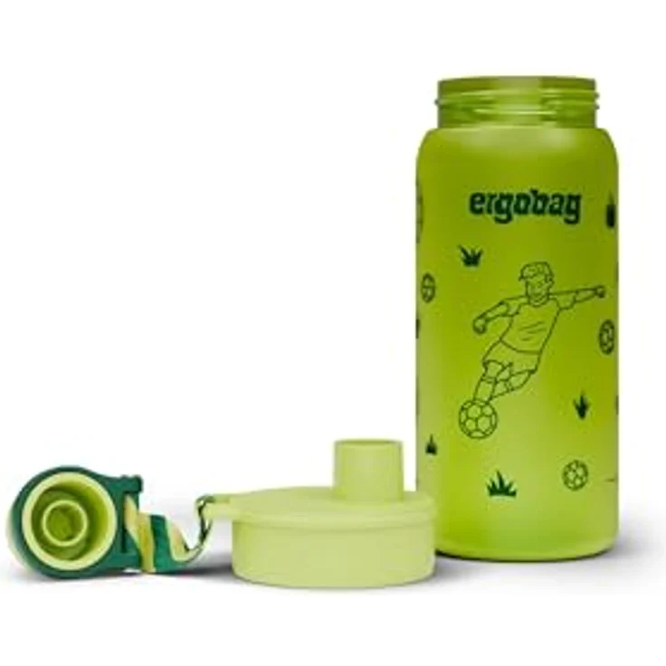 ergobag Trinkflasche, BPA-frei, 0,5 Liter, leicht zu öffnen und zu reinigen, geschmacks- und geruchsneutral – Bild 2