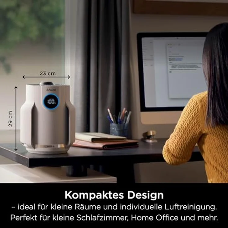 Shark NeverChange Luftreiniger Compact Pro für bis zu 5 Jahre - Weiß HP072EUWH – Bild 2