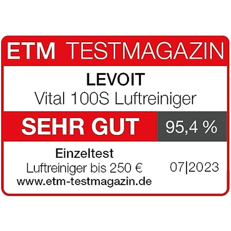 LEVOIT H13 HEPA Luftreiniger Allergiker für 52㎡ Wohnung Raucherzimmer, 23dB Air Purifier mit Staub-&Lichtsensor, Tiermodus & Washbarer Vorfilter, gegen 99,97% von Schimmel Pollen Tierhaare&-gerüche – Bild 2