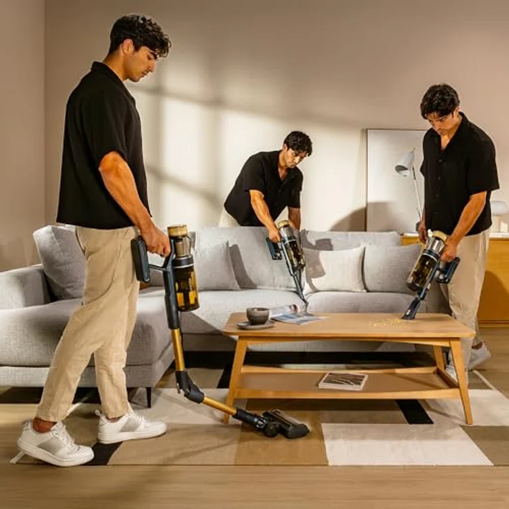 Cecotec Conga Rockstar RS90 Pet Flex, BLDC-Stielstaubsauger mit 600 W, 160 AW Saugleistung, Auto-Modus, Tierhaarbürste und flexibler Schlauch, reinigt bis zu 140 m² im Eco-Modus – Bild 4