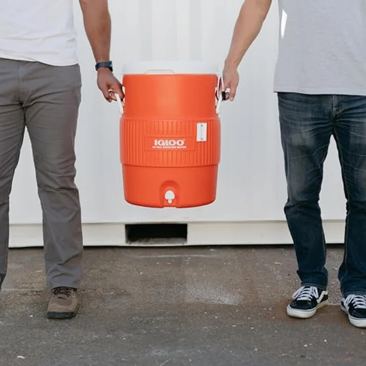 Igloo 42021 Getränkedosierer Seat-Top, 38 Liter, Isolierung, Polyethylen, 44 x 40 x 59 cm, orange – Bild 7