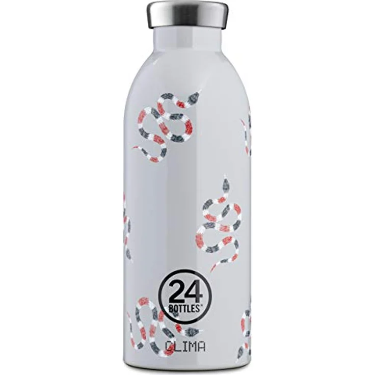 24BOTTLES Thermo-Wasserflasche | Wiederverwendbare Thermosflasche aus BPA-freiem Edelstahl | 24 Stunden kalt 12 Stunden heiß | Clima Bottle | Original italienisches Design (Rattle Shake, 500 ml) – Bild 2
