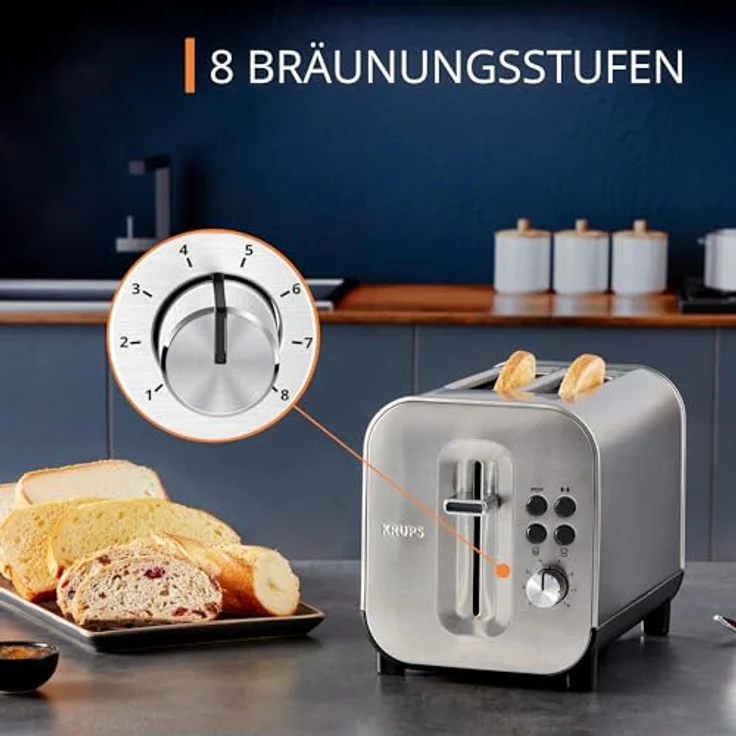 Krups KH682D10 Toaster 2 Schlitze Thermostat 8 Positionen – Bild 4