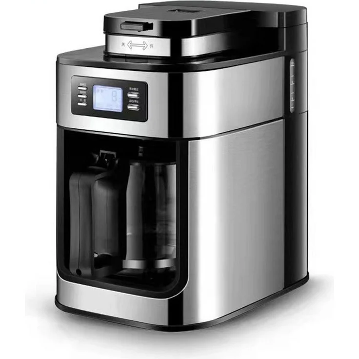 Insma Filterkaffeemaschine Silber, Edelstahlgehäuse, 1,5 Liter Kapazität