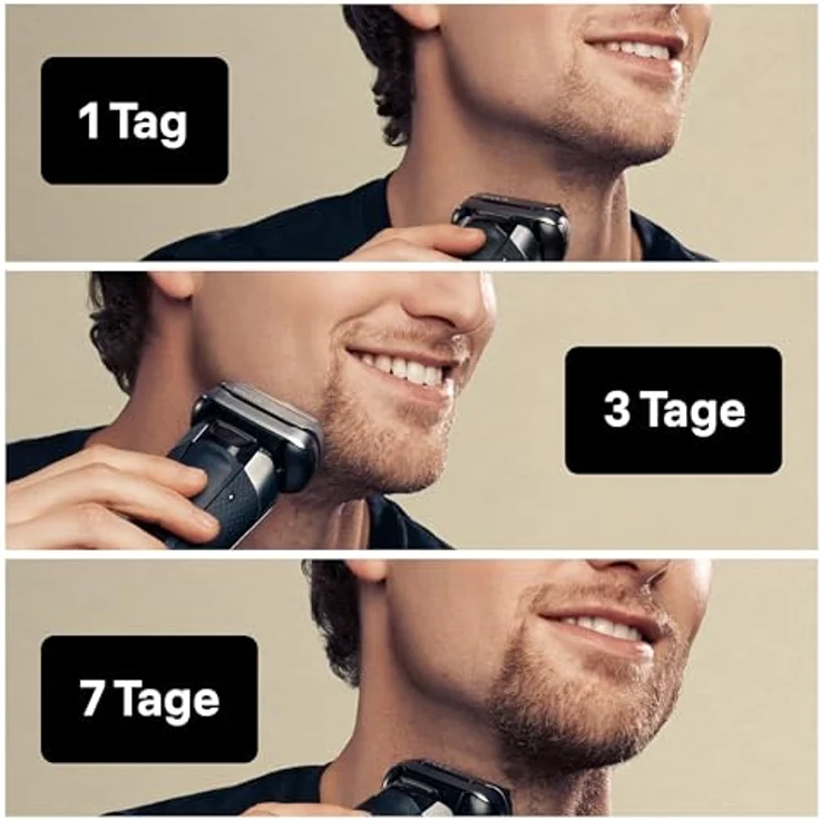 Braun Series 9 Pro Premium Rasierer Herren, 4+1 Scherkopf, Elektrorasierer & Trimmer, Reinigungsstation, 60 Min Laufzeit, 9466cc, chrom – Bild 4