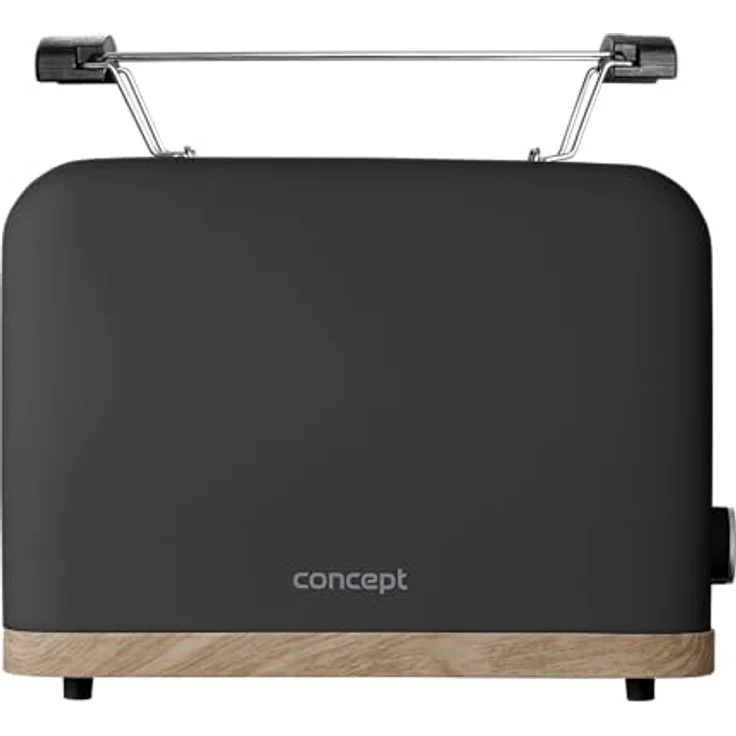 Concept TE2016 Toaster ELWOOD, schwarz, 7 Bräunungsstufen, Hochhub-Grillrost – Bild 3