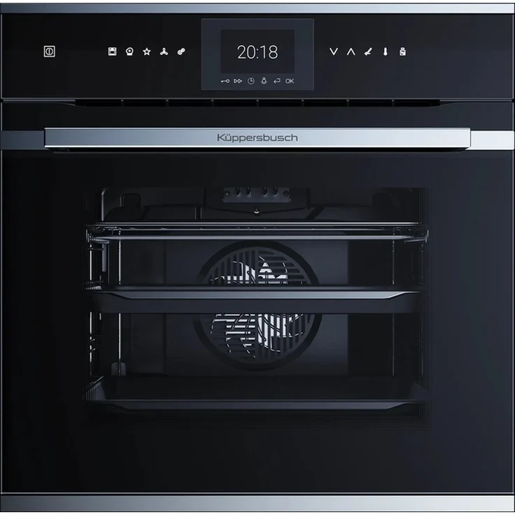 Küppersbusch B6550.0S, Einbaubackofen mit ökotherm®, 3,9'' TFT Display, Bratenthermometer und 22 Funktionen, 70 Liter Garraum