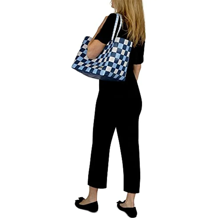 normani Einkaufstasche geflochten mit Henkeln, Tragetasche extra robust, 20 Liter Volumen, Farbe Classic/Namaka, aus 70 % recyceltem Material – Bild 4
