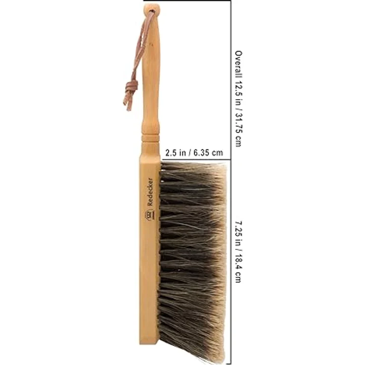 Redecker Handfeger Rosshaarhandfeger geschlitztes Rosshaar – Bild 3