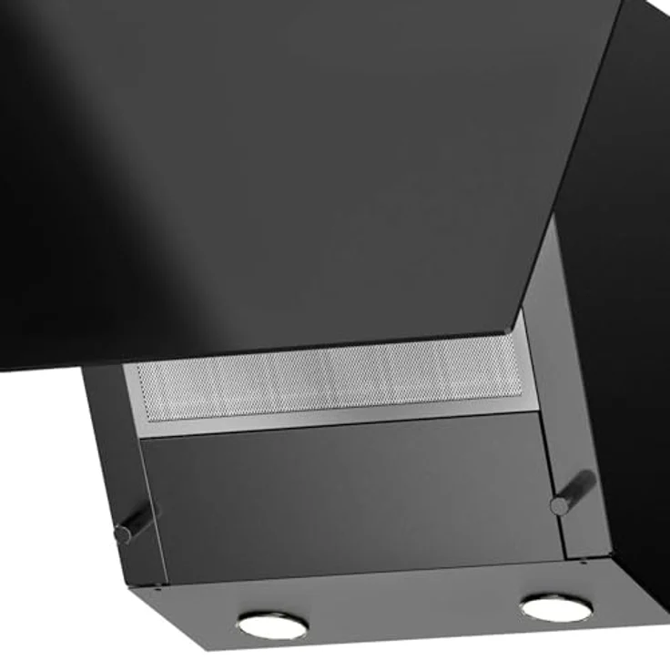 Oranier DHK660, Wandhaube 60 cm, schwarze Kopffrei-Haube mit Touch-Control Steuerung, 3 Leistungsstufen und weißer LED Anzeige – Bild 4