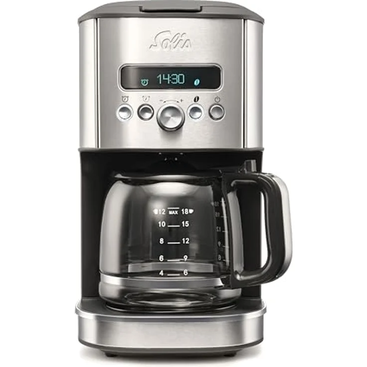 SOLIS OF SWITZERLAND Filterkaffeemaschine Aroma Brew Typ 1021, 1,8l Kaffeekanne, Timer, Warmhaltefunktion, Edelstahl – Bild 2