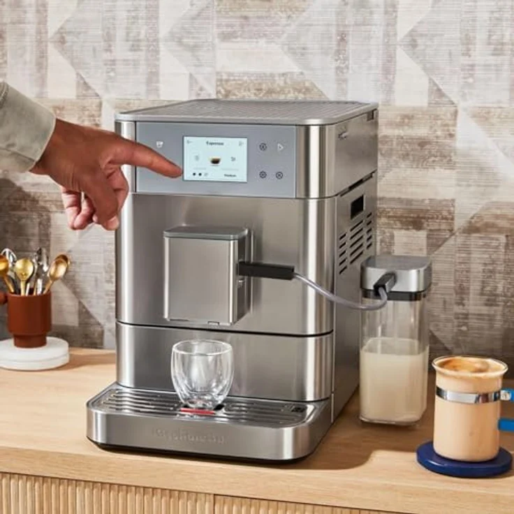 KitchenAid Kaffeevollautomat 5KES8557ESX, Kaffeemaschine mit 20 voreingestellten Rezepten, Edelstahl – Bild 3