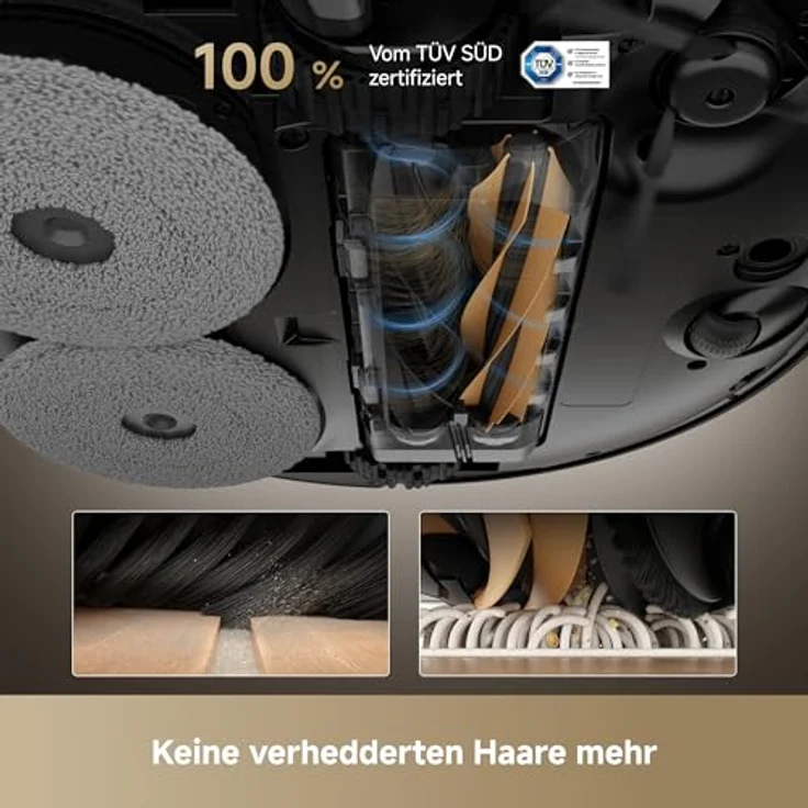 DREAME X50 Master Staubsaugerroboter mit 24,9cm Basisstation, automatisches Nachfüllen und Entleeren, Nachlaufsystem, AI Hindernisvermeidung und 360° Navigation, 20.000 Pa – Bild 5