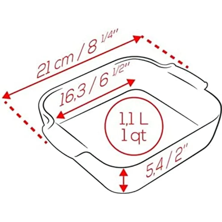 PEUGEOT Quadratische Auflaufform aus Keramik, 21 cm (inkl. Griffe), 1,1 L Fassungsvermögen, feuerfest und mikrowellengeeignet, satinschwarz, 10 Jahre Garantie – Bild 2