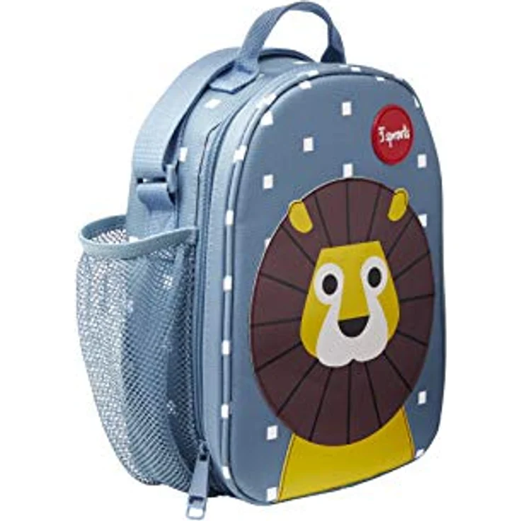 3 Sprouts Lunch Tasche, isolierte Lunchbox in Blau mit verstellbarem Gurt, phthalat- und BPA-frei, 25.4 x 9.5 x 20 cm – Bild 4