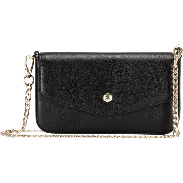 Jekyll & Hide Paris, Clutch Bag aus Vollrindleder mit RFID-Tasche, Schwarz
