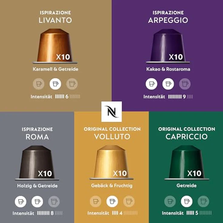 Nespresso SORTIMENT - 50 ESPRESSO KAPSELN, 250 g – Bild 3