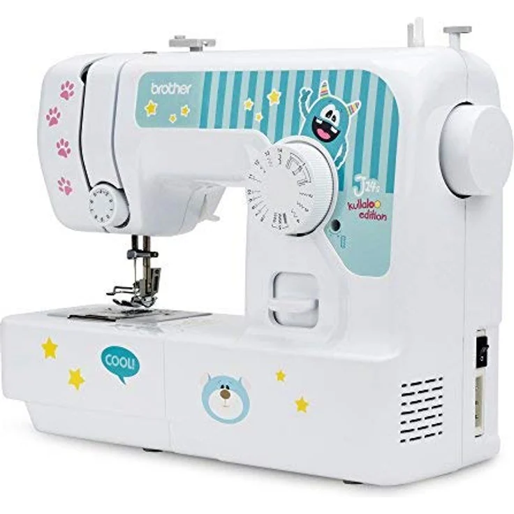 kullaloo Brother J14s Freiarm-Nähmaschine, Einsteiger Maschine inkl. Nähkurs-Material-Set und Designs zum Austauschen – Bild 4