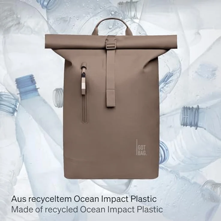 Got Bag Freizeitrucksack Rolltop Lite 2.0, 26 l, Monochrome Oyster, 32 cm Breite, 15 cm Tiefe – Bild 2