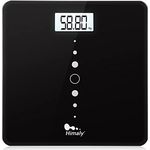 Digitale Personenwaage, Ultraschlanke Körperwaage mit 4 Hochpräzisions-Sensoren, Elektronische Waage mit großem LCD-Displa, Die Messgenauigkeit beträgt 0,05 kg, bis zu 200 kg