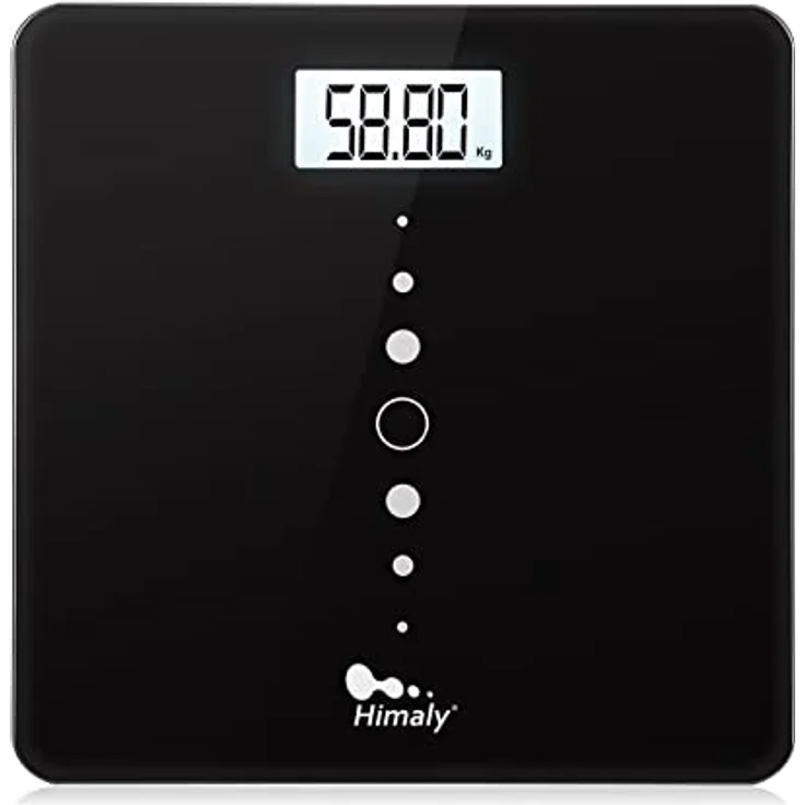 Digitale Personenwaage, Ultraschlanke Körperwaage mit 4 Hochpräzisions-Sensoren, Elektronische Waage mit großem LCD-Displa, Die Messgenauigkeit beträgt 0,05 kg, bis zu 200 kg – Bild 1