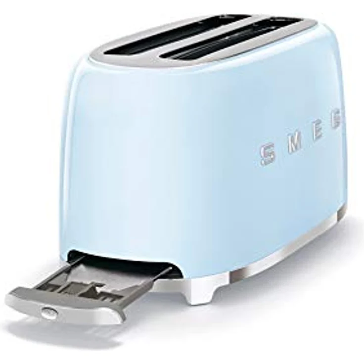 Smeg TSF02PBEU 4-Scheiben-Toaster, 1500W, 6 Bräunungsstufen, pastellblau – Bild 3