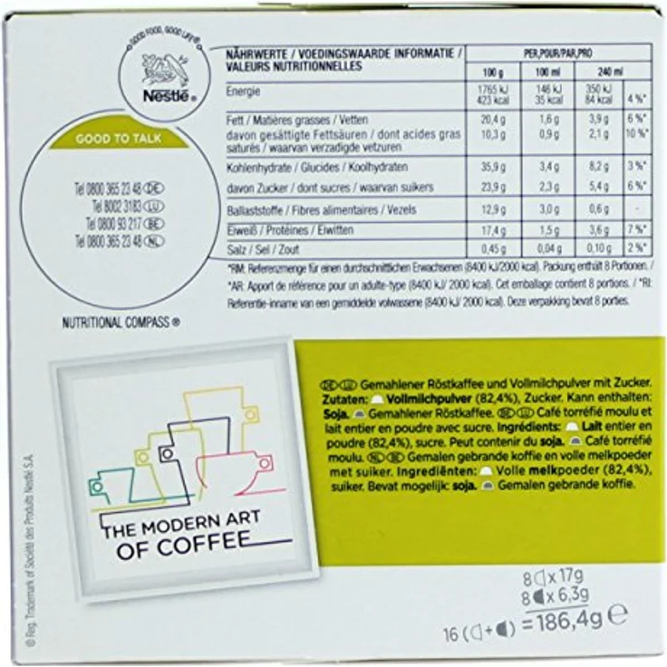 Nescafé Dolce Gusto Cappuccino, Kaffee, Kaffekapsel, 4er Pack, 4 x 16 Kapseln (32 Portionen) – Bild 3