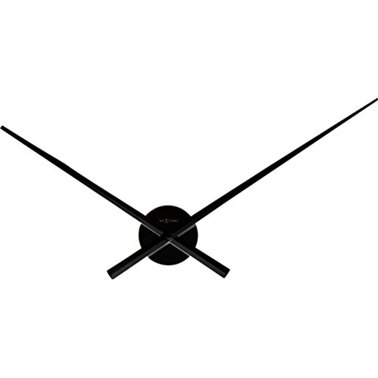 NeXtime 3118ZW große Wanduhr HANDS, nur Zeiger, aus Aluminium, Schwarz, ø 70 cm – Bild 1