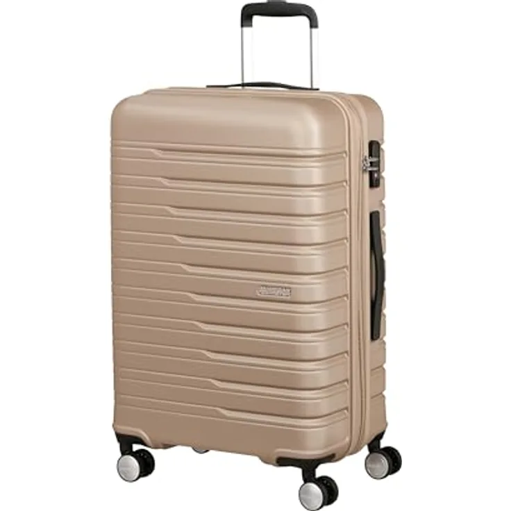 American Tourister Flashline 67 cm Trolley, 4 Rollen, roségold, 100% ABS