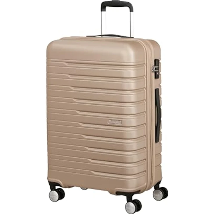American Tourister Flashline 67 cm Trolley, 4 Rollen, roségold, 100% ABS – Bild 1