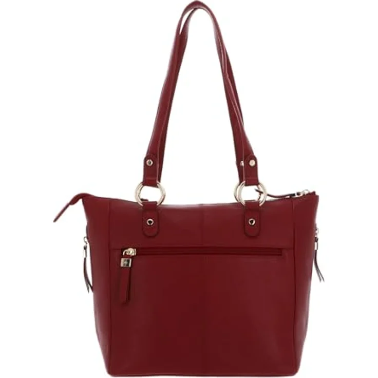 Picard Java Shopper, Handtasche aus genarbtem Nappaleder, 33 x 12.5 x 24 cm, rot – Bild 3