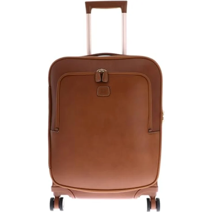 Brics Koffer Life Pelle 4 Rollen Kabinentrolley 55 cm, (45 l) - Edler Leder-Trolley mit TSA-Schloss, Wäschefach und Kreuzpackgurt – Bild 3