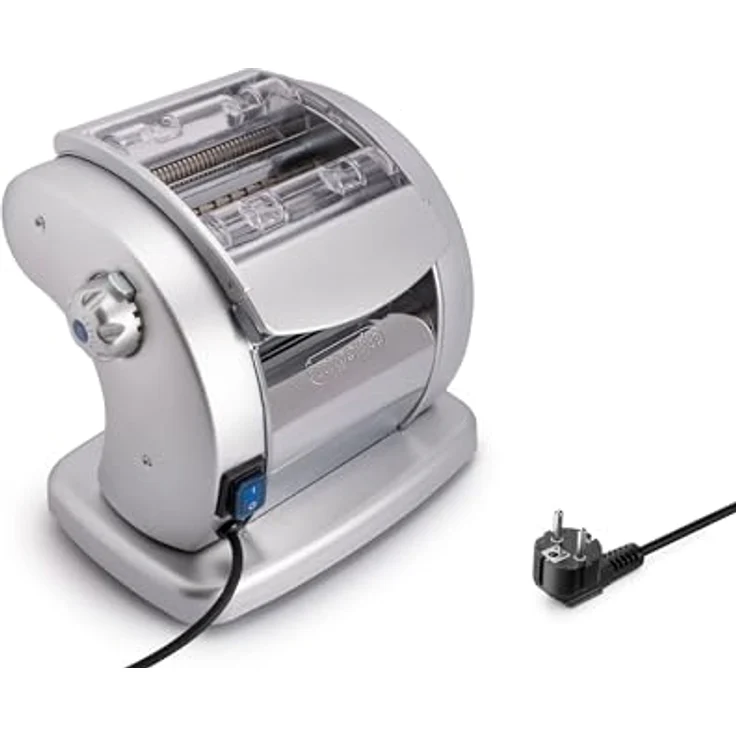 Imperia Pastapresto, Elektrische Nudelmaschine aus Stahl mit 220V-Motor, für Lasagne, Tagliolini und Fettuccine, 100% Made in Italy – Bild 1