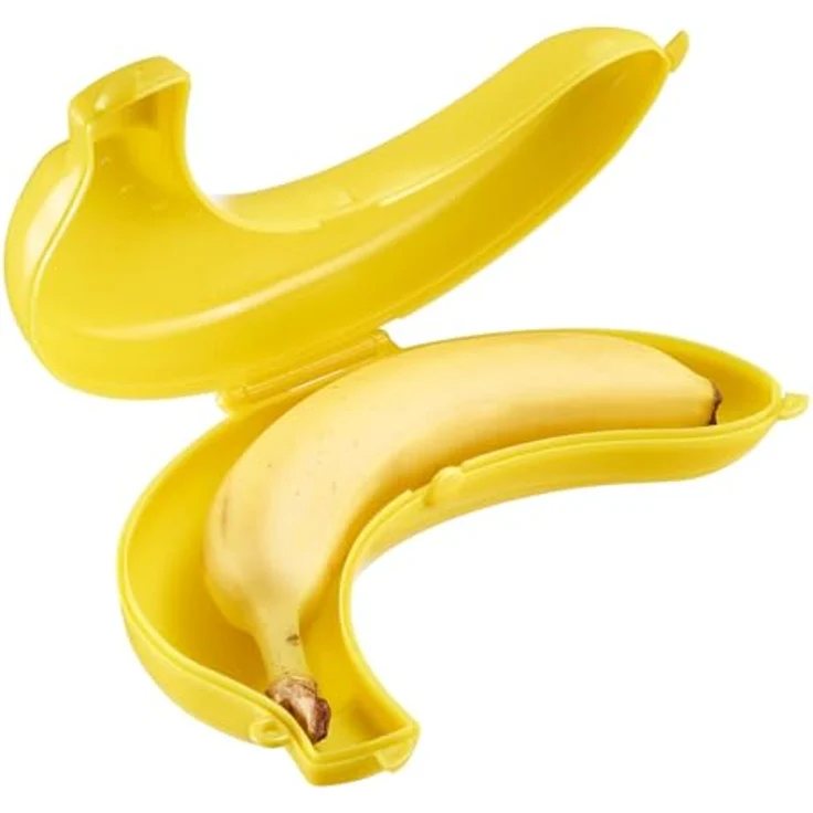 Westmark 2 Bananendosen – Praktische Premium-Bananenboxen, robust & BPA-frei, perfekter Schutz für Unterwegs – 235 x 139 x 52 mm – Bild 2