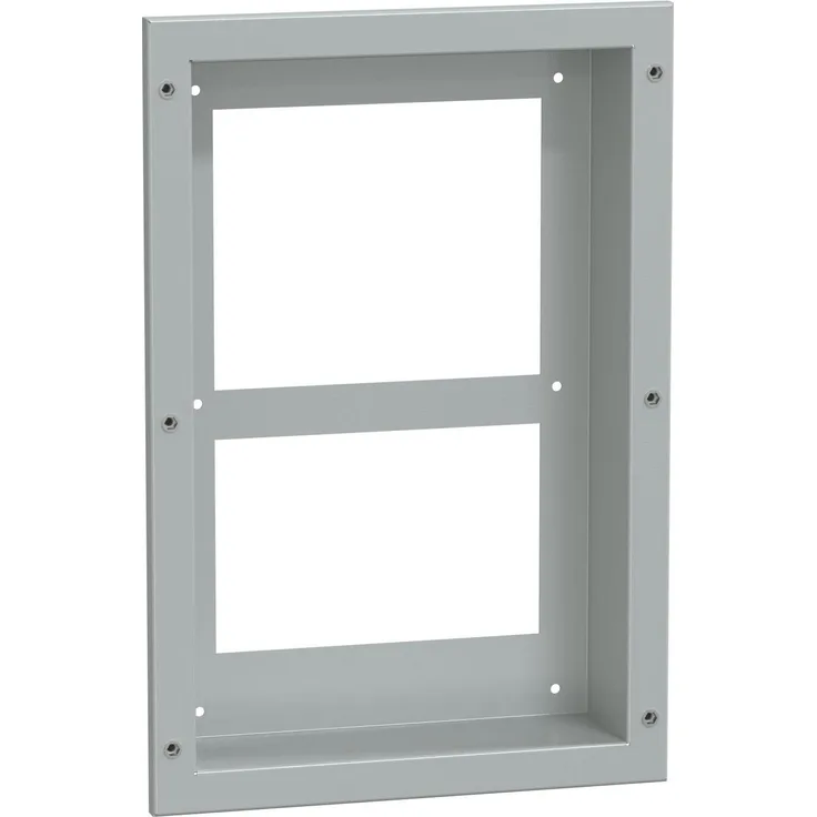 Schneider Electric Nsycuacc034dg, Montagesatz für seitlich montiertes Kühlgerät aus galvanisiertem Stahl, Grau RAL 7035, IP55, 522x352x91 mm