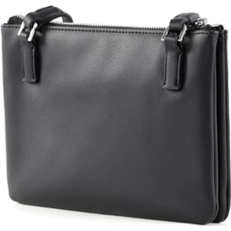 Tommy Hilfiger Emblem Umhängetasche, 21 cm, schwarz, aus 100% Polyurethan, kompakt und modern – Bild 4
