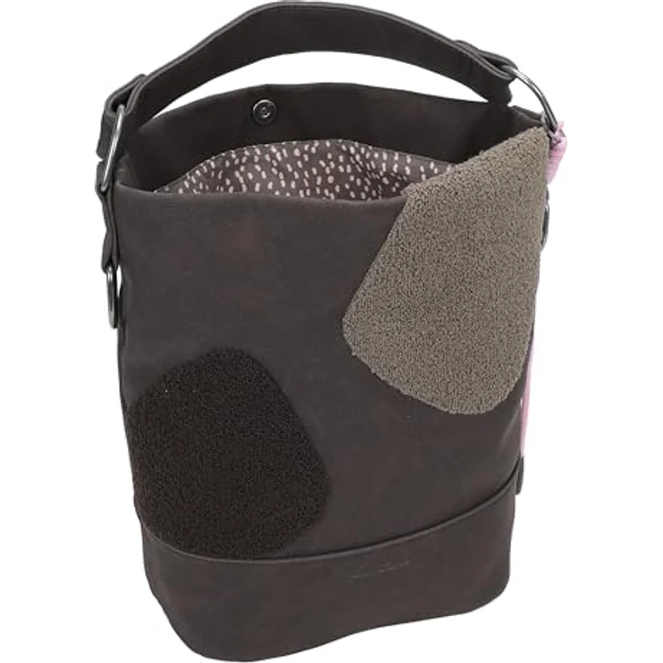 Fritzi aus Preußen Olga Schultertasche, Handtasche 27 cm, Braun mit Magnetverschluss und geräumigem Hauptfach – Bild 7