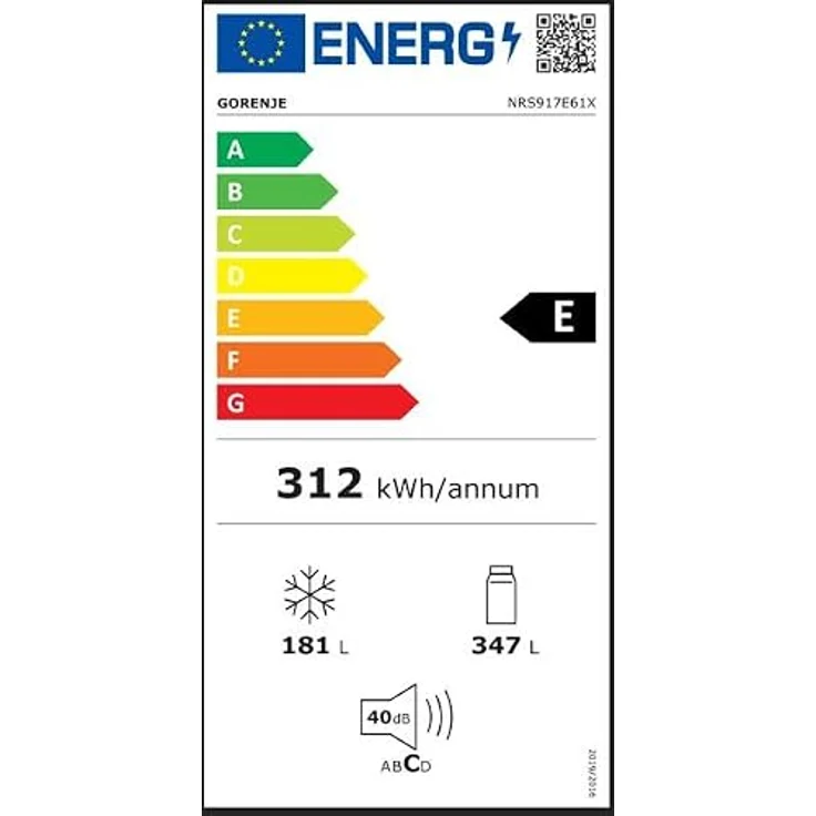 Gorenje NRS917E61X, freistehender Side-by-Side Kühlschrank, Edelstahl, 178.6 x 91.1 x 61.5 cm – Bild 11
