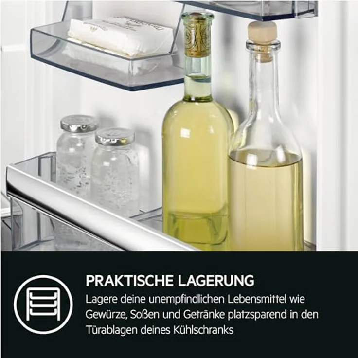 AEG Unterbau-Kühlschrank 82 cm OSK6I82EF, SpaceSmart Combo mit OptiSpace in Edelstahl – Bild 7