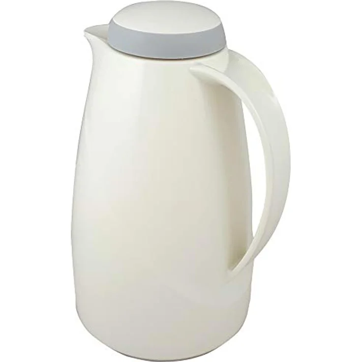 Helios Wave Thermoskanne Weiß 1,5L-6h Hält Getränke heiß & kalt Spülmaschinenfest - Kunststoffmantel - Ideal für Kaffee & Tee – Bild 3