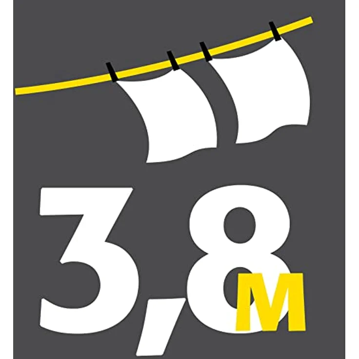 Juwel Ruckzuck 60 Wäschetrockner (Trockenlänge 4,9 m, Wandtrockner ausziehbar, Breite 60 cm, max. Belastbarkeit 20 kg) 40130 – Bild 3