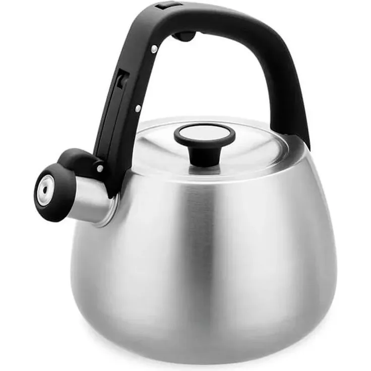 Maestro Wasserkocher MR-1318, 2,5 l, Silber-Schwarz mit Cool-Touch-Griff, für alle Kochfeldtypen