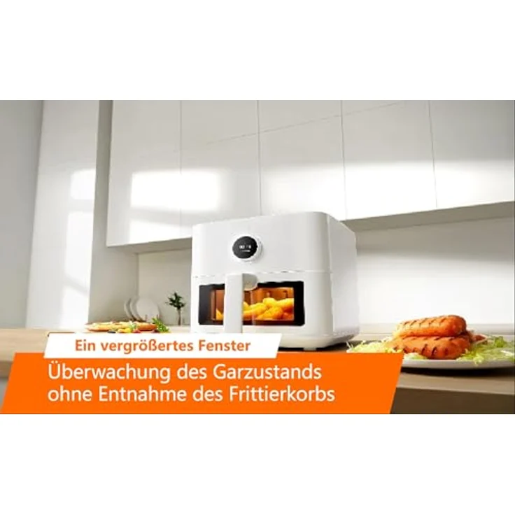 Xiaomi Smart Air Fryer 5.5L, High temperature degreasing, Flip-free design, Transparent window – Bild 4