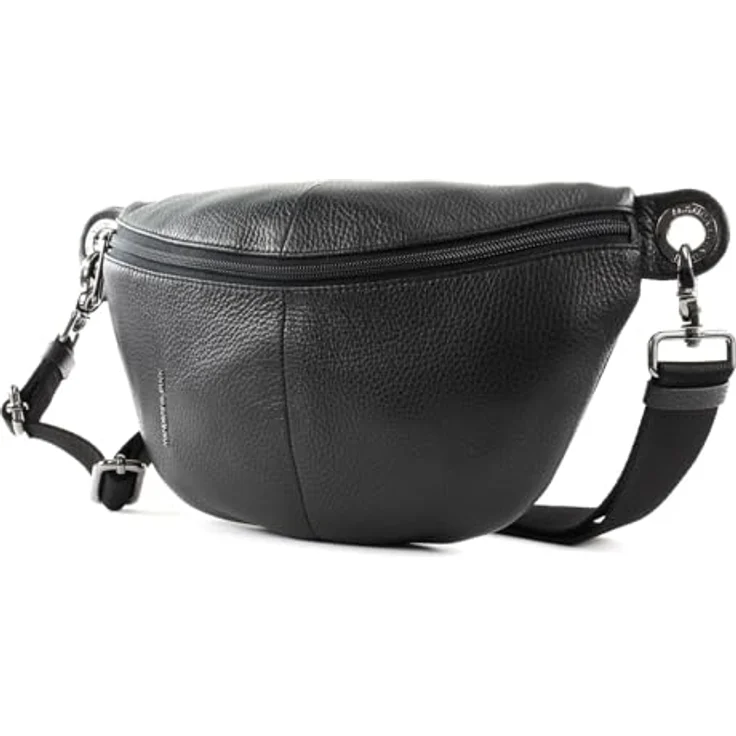 Mandarina Duck Mellow Leather Gürteltasche, 30 cm, 100% Leder, schwarz – Bild 2