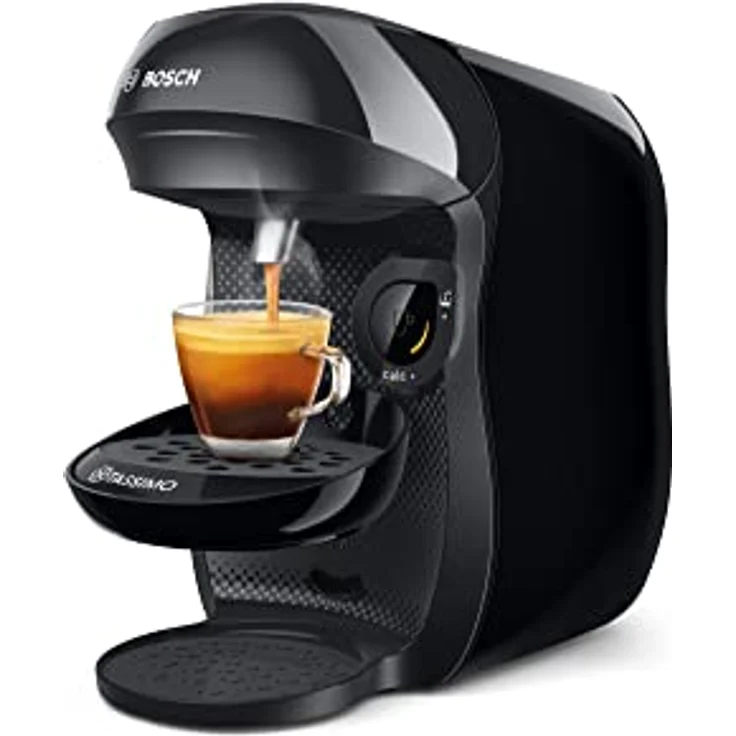 Bosch Tassimo Happy Kapselmaschine TAS1002N Kaffeemaschine by Bosch, über 70 Getränke, vollautomatisch, geeignet für alle Tassen, platzsparend, 1400 W, schwarz/anthrazit – Bild 2
